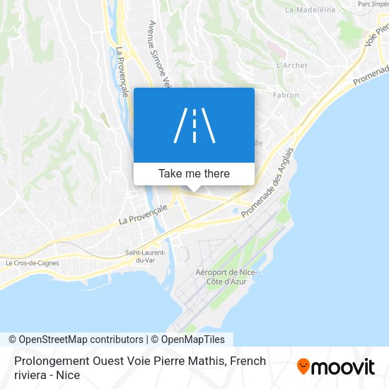 Prolongement Ouest Voie Pierre Mathis map
