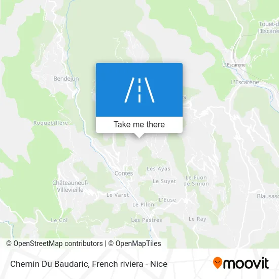 Chemin Du Baudaric map