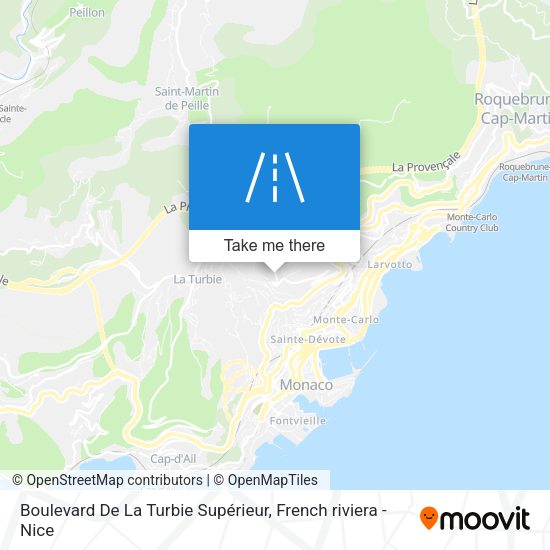 Boulevard De La Turbie Supérieur map