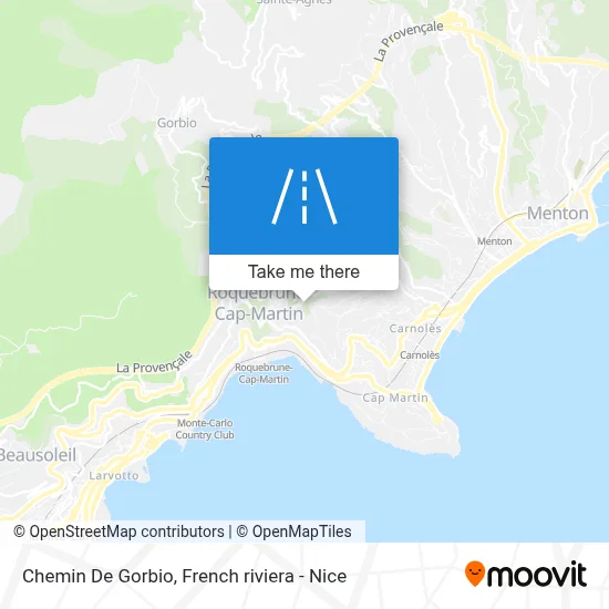 Chemin De Gorbio map