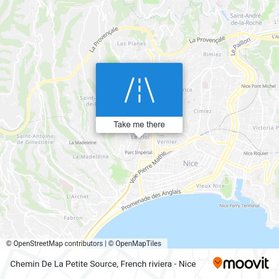 Chemin De La Petite Source map