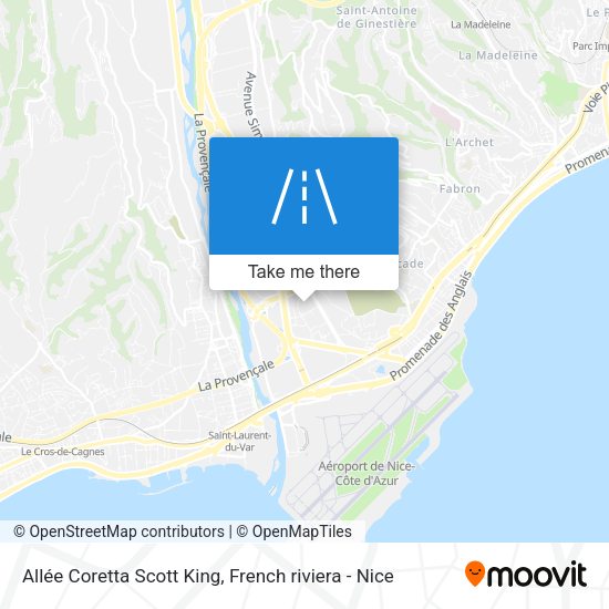 Allée Coretta Scott King map