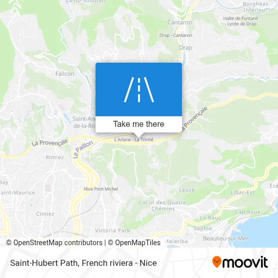 Chemin Saint-Hubert map