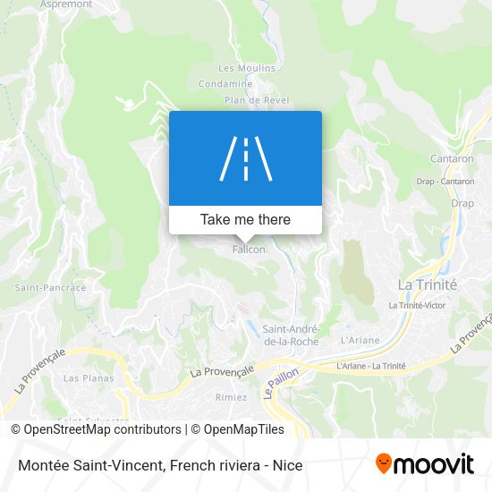 Montée Saint-Vincent map