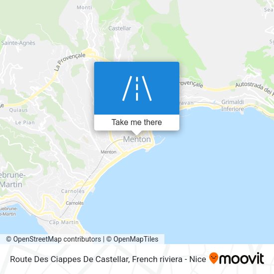 Route Des Ciappes De Castellar map