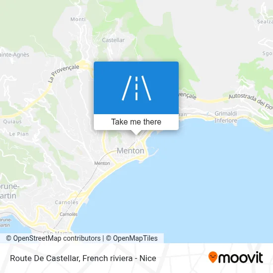 Route De Castellar map