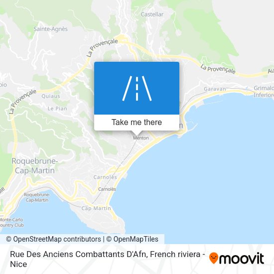 Rue Des Anciens Combattants D'Afn map