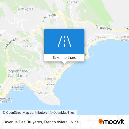 Avenue Des Bruyères map