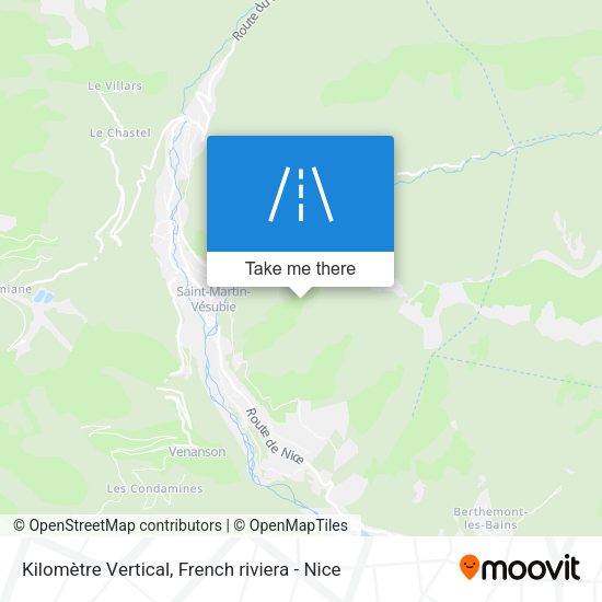 Kіlоmètrе Vеrtіcаl map