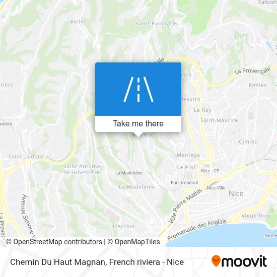 Chemin Du Haut Magnan map