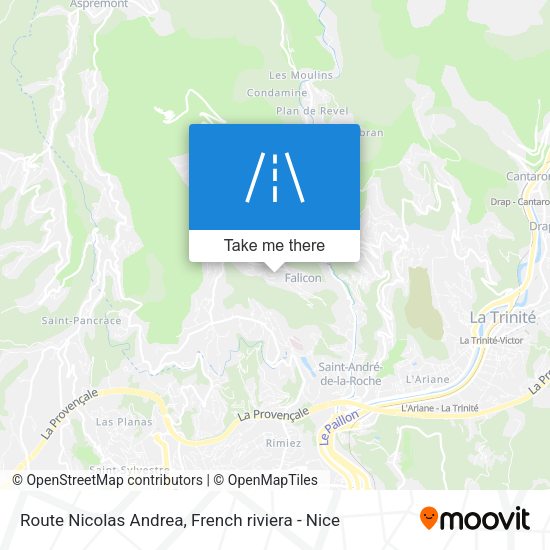 Route Nicolas Andrea map