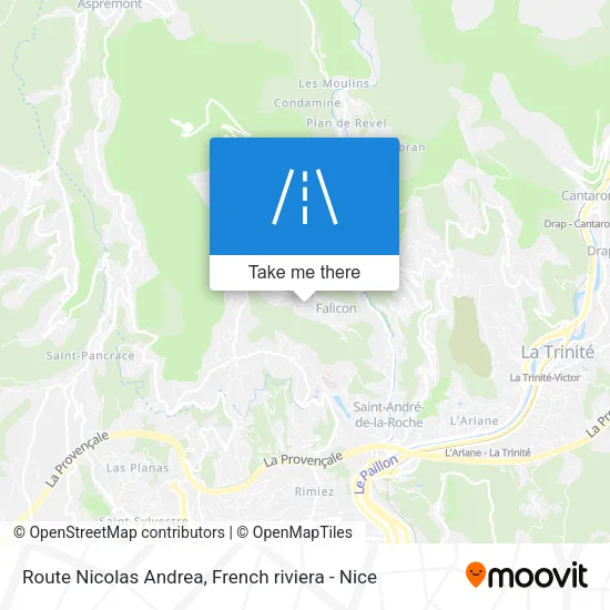 Route Nicolas Andrea map