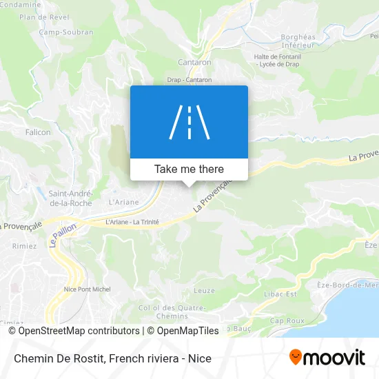 Chemin De Rostit map