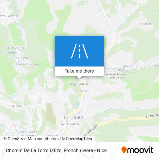 Chemin De La Terre D'Eze map