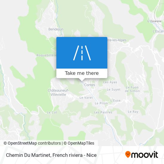 Chemin Du Martinet map