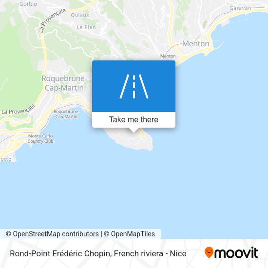 Rond-Point Frédéric Chopin map