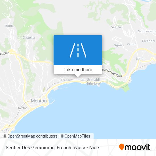 Sentier Des Géraniums map