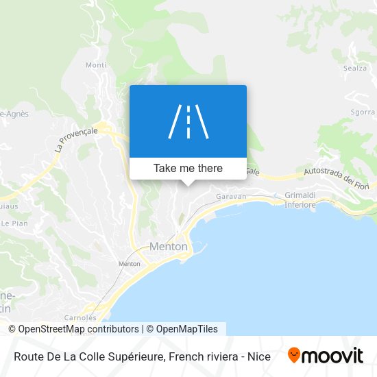 Route De La Colle Supérieure map
