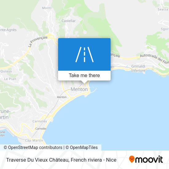 Traverse Du Vieux Château map