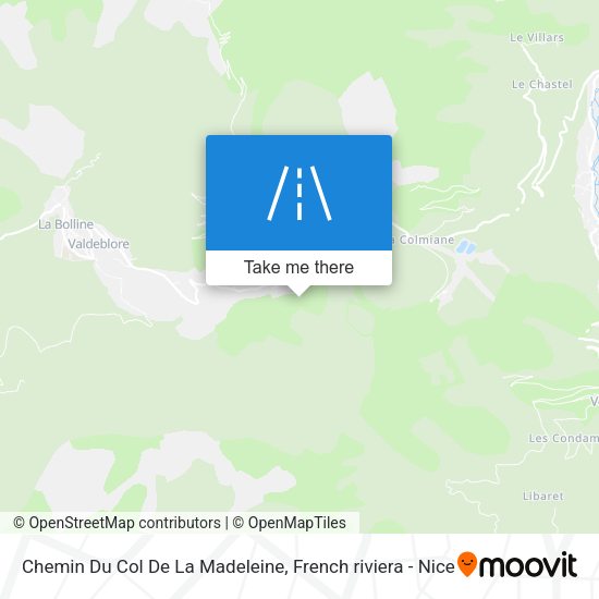 Chemin Du Col De La Madeleine map