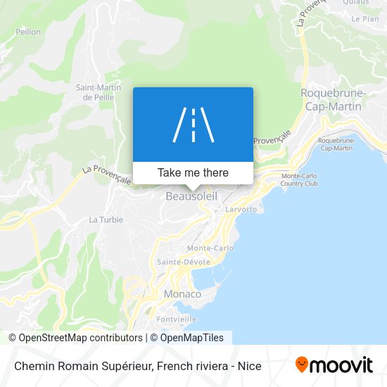 Chemin Romain Supérieur map