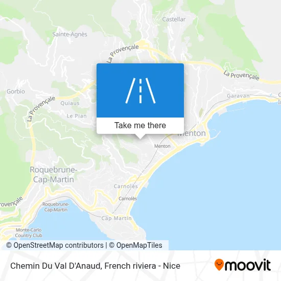 Chemin Du Val D'Anaud map