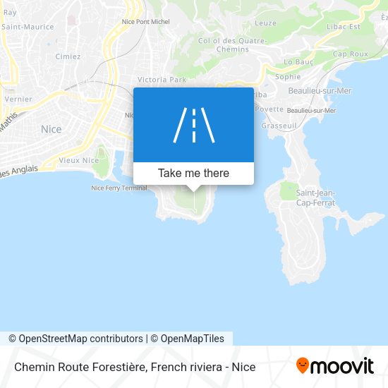 Chemin Route Forestière map