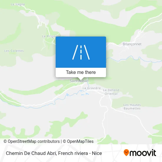 Chemin De Chaud Abri map
