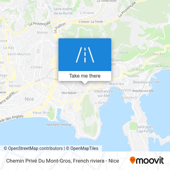 Chemin Privé Du Mont-Gros map