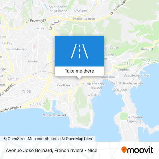 Avenue Jose Bernard map