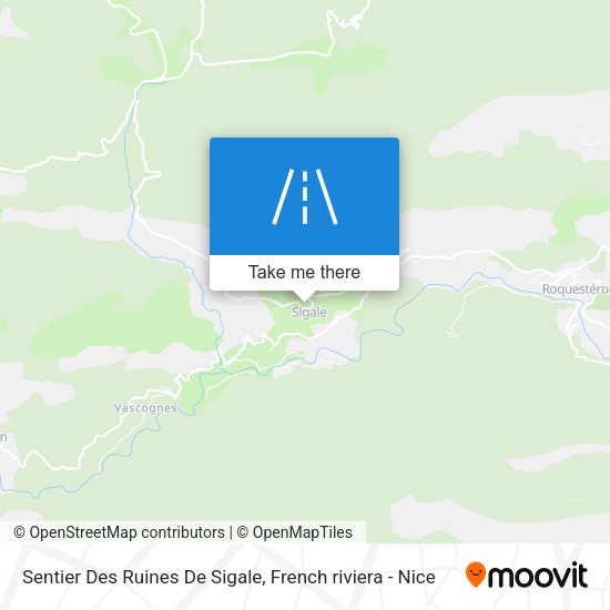 Sentier Des Ruines De Sigale map