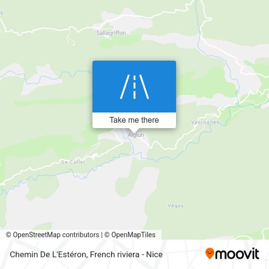 Chemin De L'Estéron map