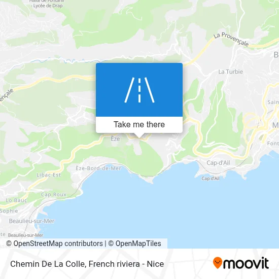 Chemin De La Colle map