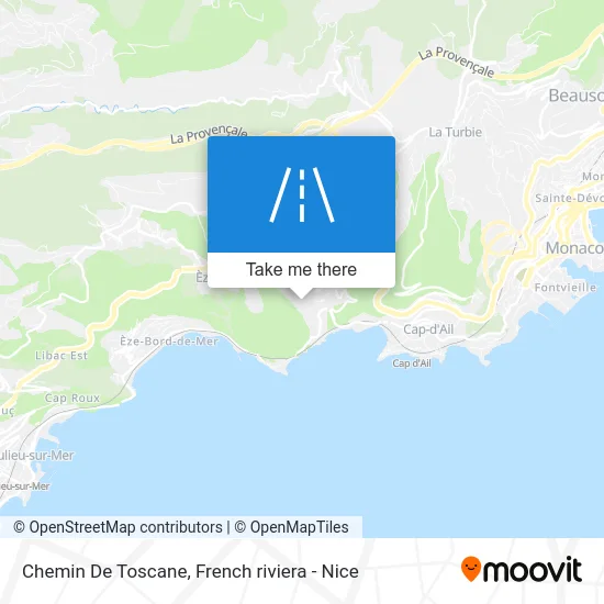 Chemin De Toscane map