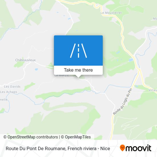 Route Du Pont De Roumane map