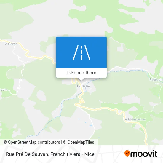 Rue Pré De Sauvan map