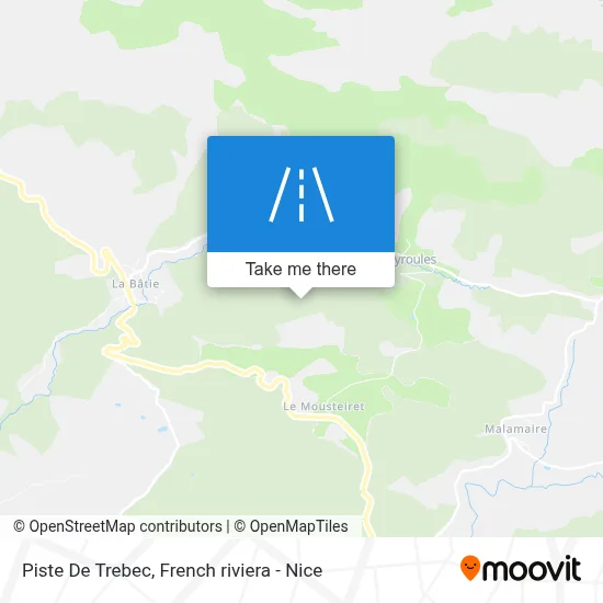 Piste De Trebec map