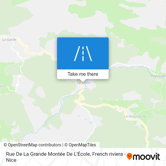 Rue De La Grande Montée De L'École map