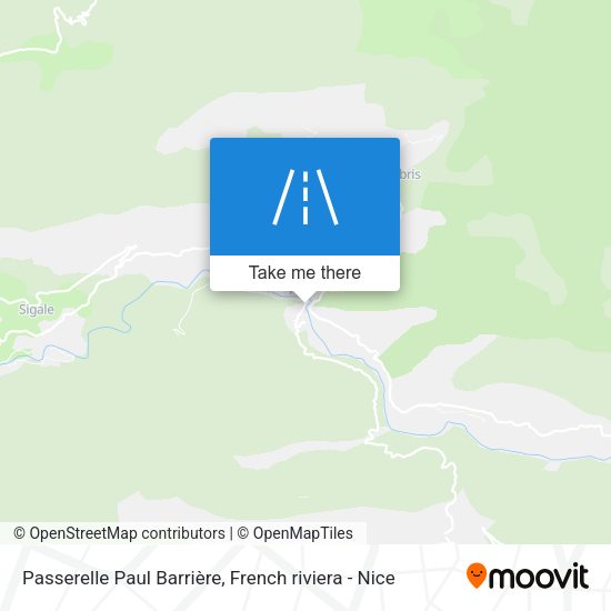 Passerelle Paul Barrière map