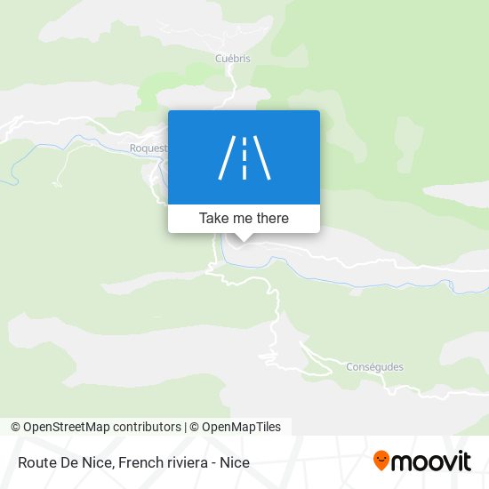 Route De Nice map