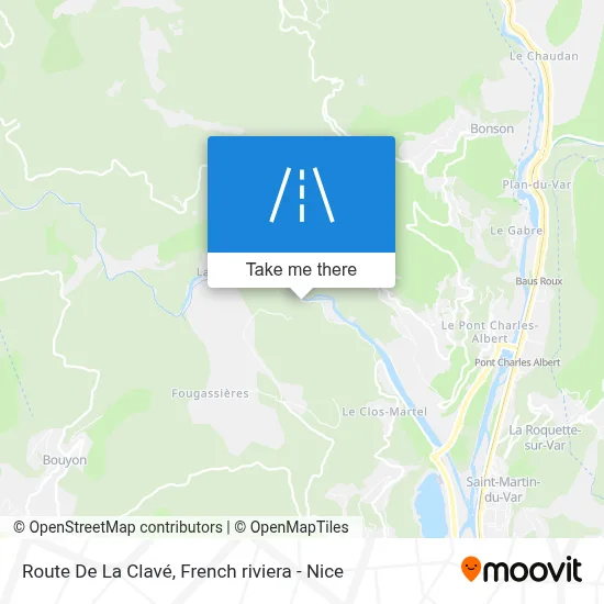 Route De La Clavé map