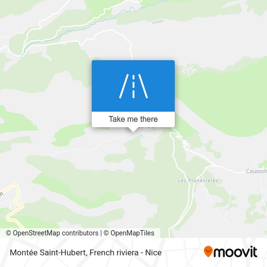 Montée Saint-Hubert map