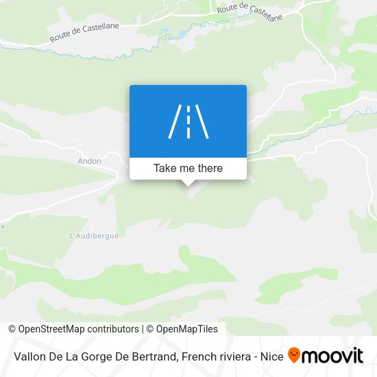 Vallon De La Gorge De Bertrand map