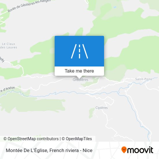 Montée De L'Église map