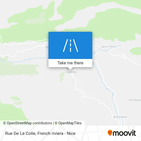 Rue De La Colle map