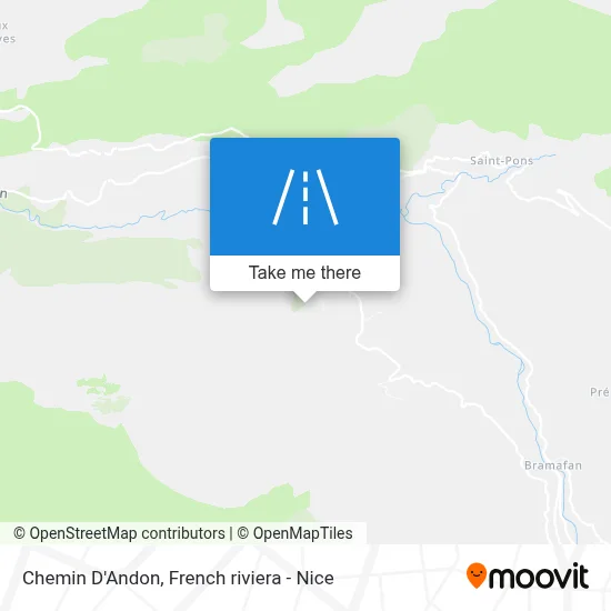 Chemin D'Andon map