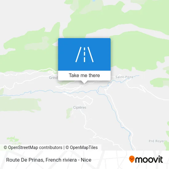 Route De Prinas map
