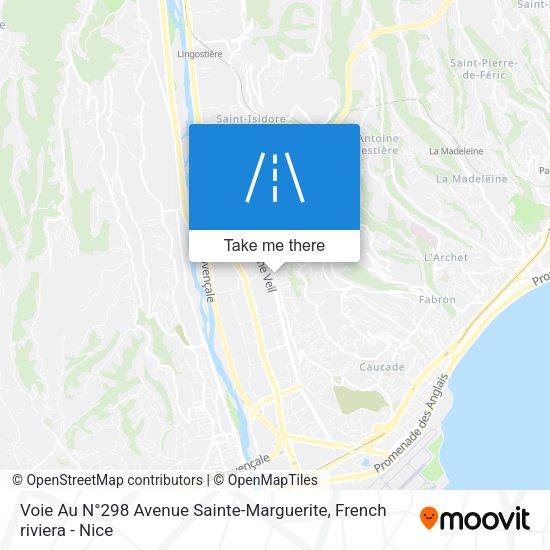 Voie Au N°298 Avenue Sainte-Marguerite map