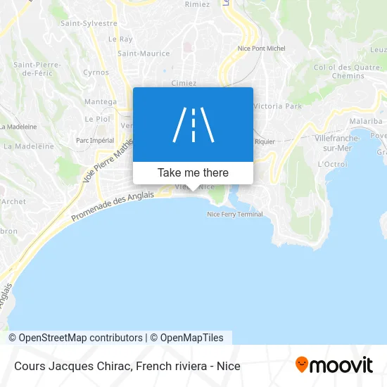 Cours Jacques Chirac map