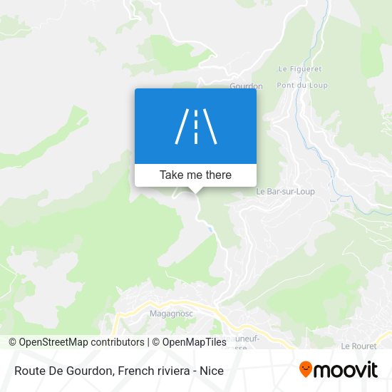 Route De Gourdon map